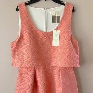 Anthropologie Mandarine Dress By Erin Fetherston Size 10 Layered Top Pockets NWT